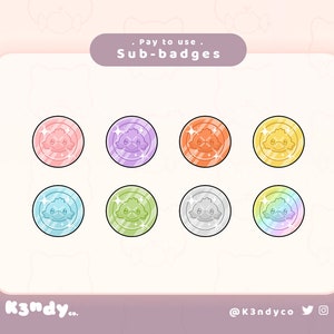 Twitch sub/bit badges | Final Fantasy Chocobo Coins FFXIV Cute Kawaii | Twitch Stream Sub badges Channel Points