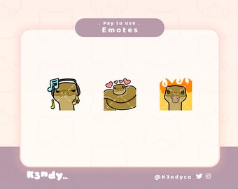 Twitch emotes / Snake 3-Pack Cute Animal / Animal Snake Cute Kawaii Twitch Youtube Discord Stream Pack