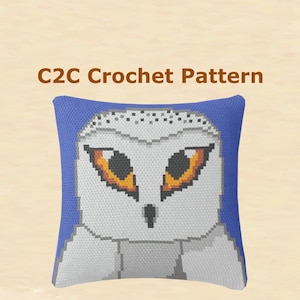 Motif hibou C2C « Hedwige »