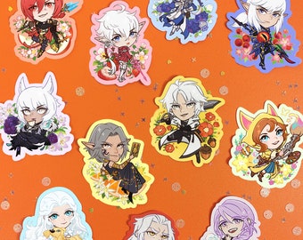 FFXIV Fruity & Floral Die-Cut Vinyl Sticker - Scions and Ancients - Final Fantasy 14