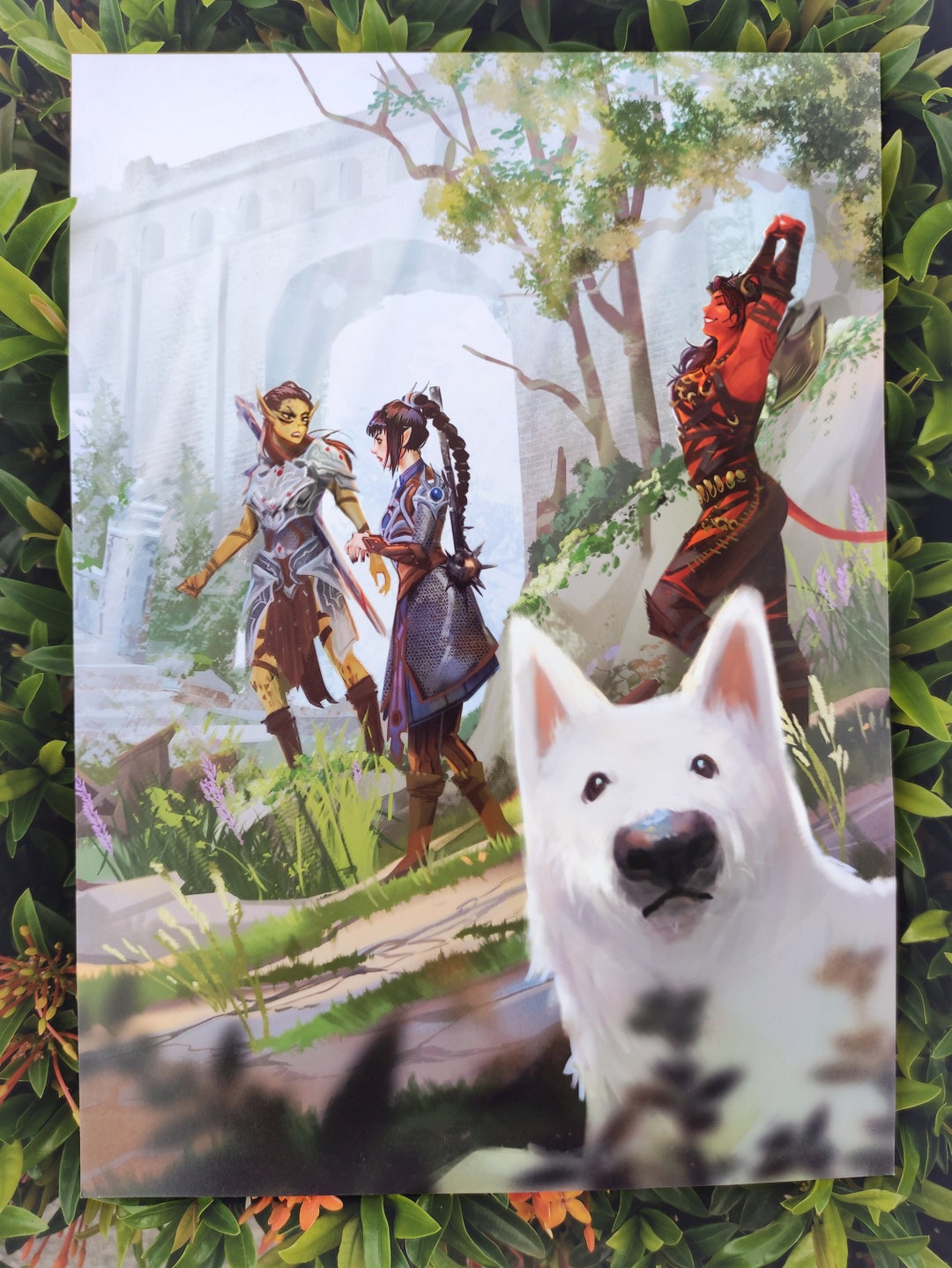 BG3 Baldur's Gate 3 Print ft. Karlach Shadowheart Lae'zel Scratch Adventure