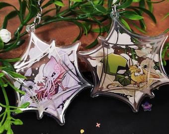 The Emperor Mysterious Artefact Silver Foil Epoxy Charm - BG3 Baldur's Gate 3 - Double Sided