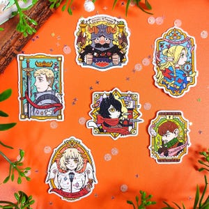 Glittery Sticker - Dungeon Meshi Party Portrait