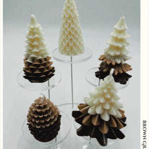 Christmas Tree Candle | Tree Shaped Candle |Fall/ Winter Candles, Christmas Decoration, Thanksgiving Decor| Christmas Candles