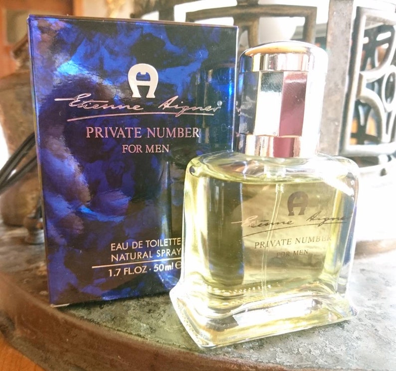 Etienne Aigner Private Number men edt 50ml spray 1990s vintage parfume image 1