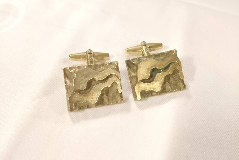 Midcentury Manschettenkn\u00f6pfe 1970 cufflinks American Double