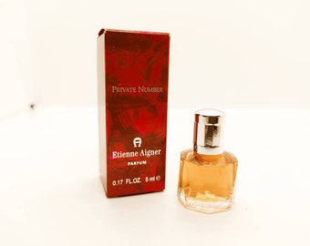 Etienne Aigner Private Number for her Pure Parfum 5ml splash boxed 1990s vintage parfume