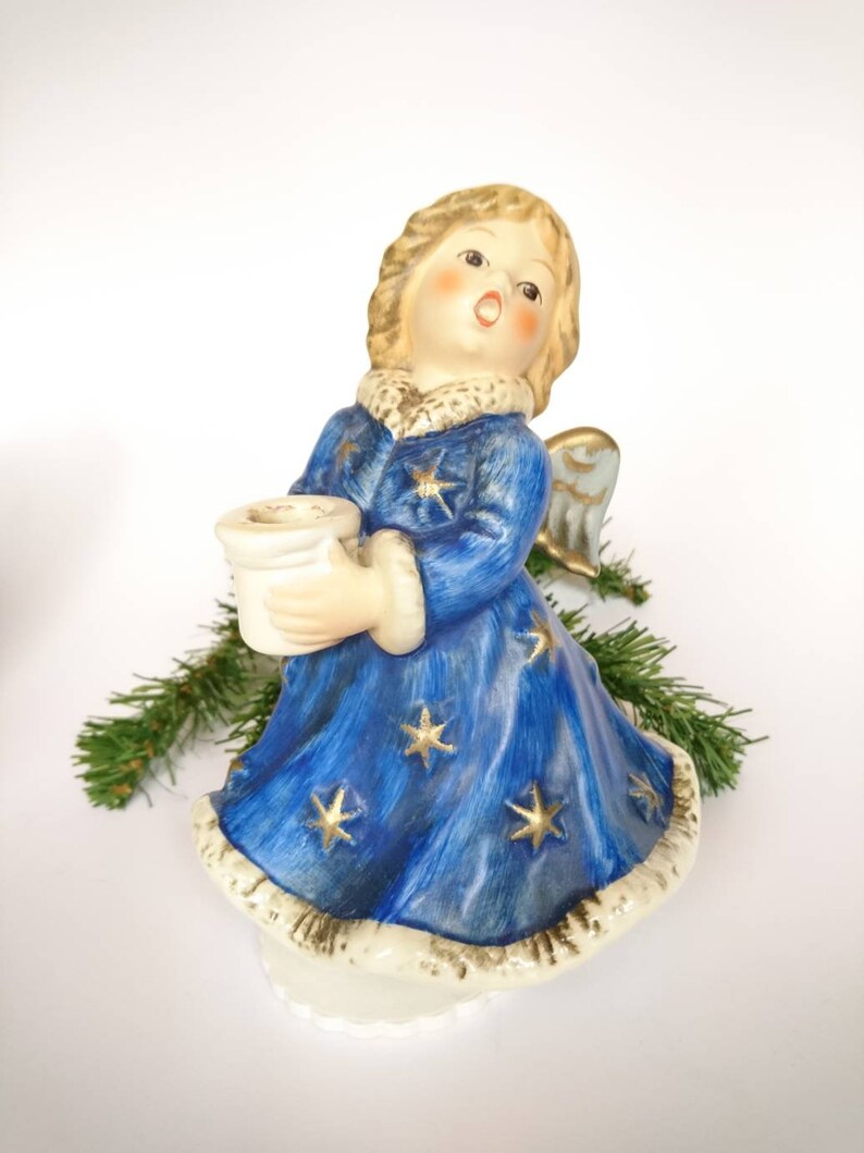 Goebel Bumblebee Music Box Christmas Blue Angel 1966 Krobek Etsy Ireland