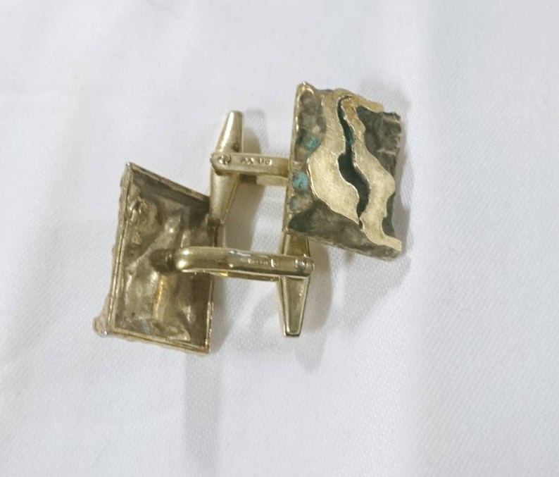 Midcentury Manschettenkn\u00f6pfe 1970 cufflinks American Double