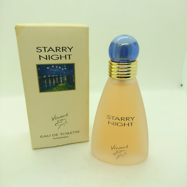 Vincent van Gogh Noche estrellada Eau de Toilette spray 50ml Perfume vintage de los años 80 edt