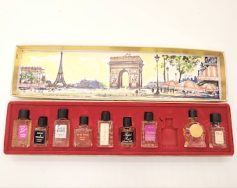 【アンティーク】Grands Parfums de France Vintage Perfume Miniatures set of 10: Les Grands Parfums de France