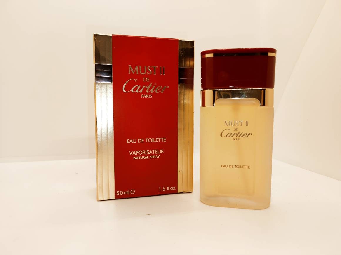 Must II de Cartier Eau de Toilette Spray 50ml Vintage Cartier Must 2 parfum  boxed