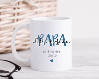 Tasse PAPA & KIDS *Personalisierte Tasse *Geschenk Mama *Geschenk Muttertag *Geschenk Geburtstag