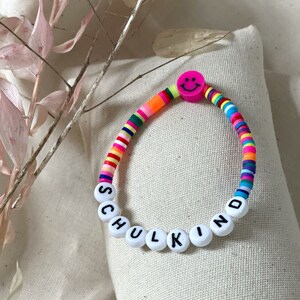 Bracelet SCHULKIND colorful * Friendship bracelet * Lucky charm bracelet * Personalized bracelet * Colorful bracelet * Birthday gift