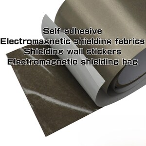 Tissu de blindage RFID ultra-mince auto-adhésif fait main - Patchs bloquant les EMI pour portefeuilles/passeports/électroniques, bricolage pour maison intelligente