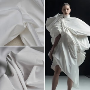 Cotton Men's White Shirt Fabric Soft and Durable Cotton Business Designer Fabric