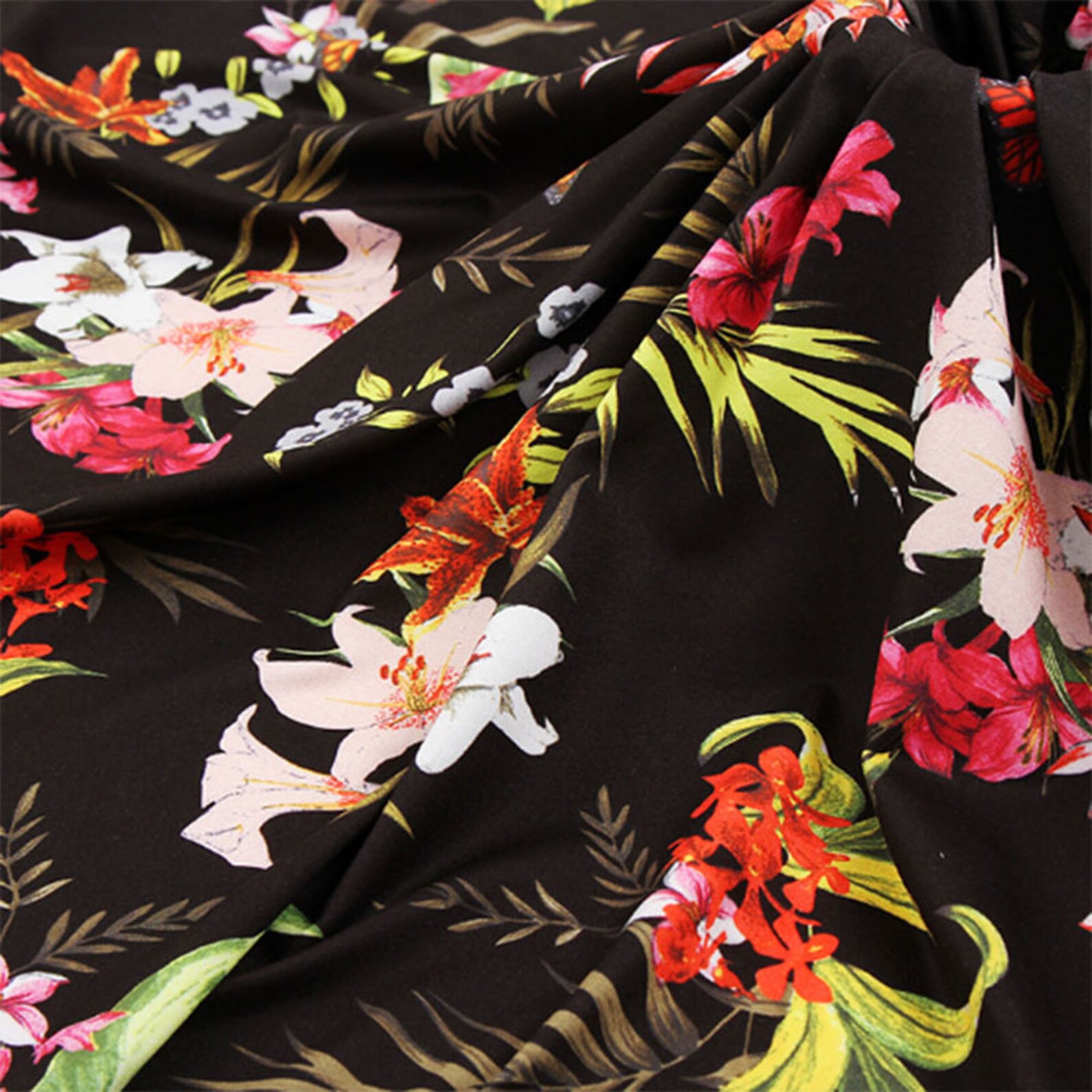 Doublemilled Milk Silk Fabric Women's Clothing Printing Etsy