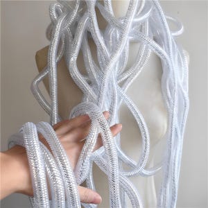 Maglia elastica tubolare intrecciata / Tessuto fai da te per costumi 3D / Rifinitura per corsetto steampunk / Abbellimento per abbigliamento rave