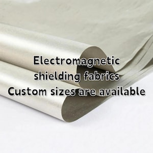 Tecido de blindagem RFID/EMF - Material antirradiação condutivo para gaiolas de Faraday, carteiras de privacidade, cortinas antiestáticas e bloqueio de GPS