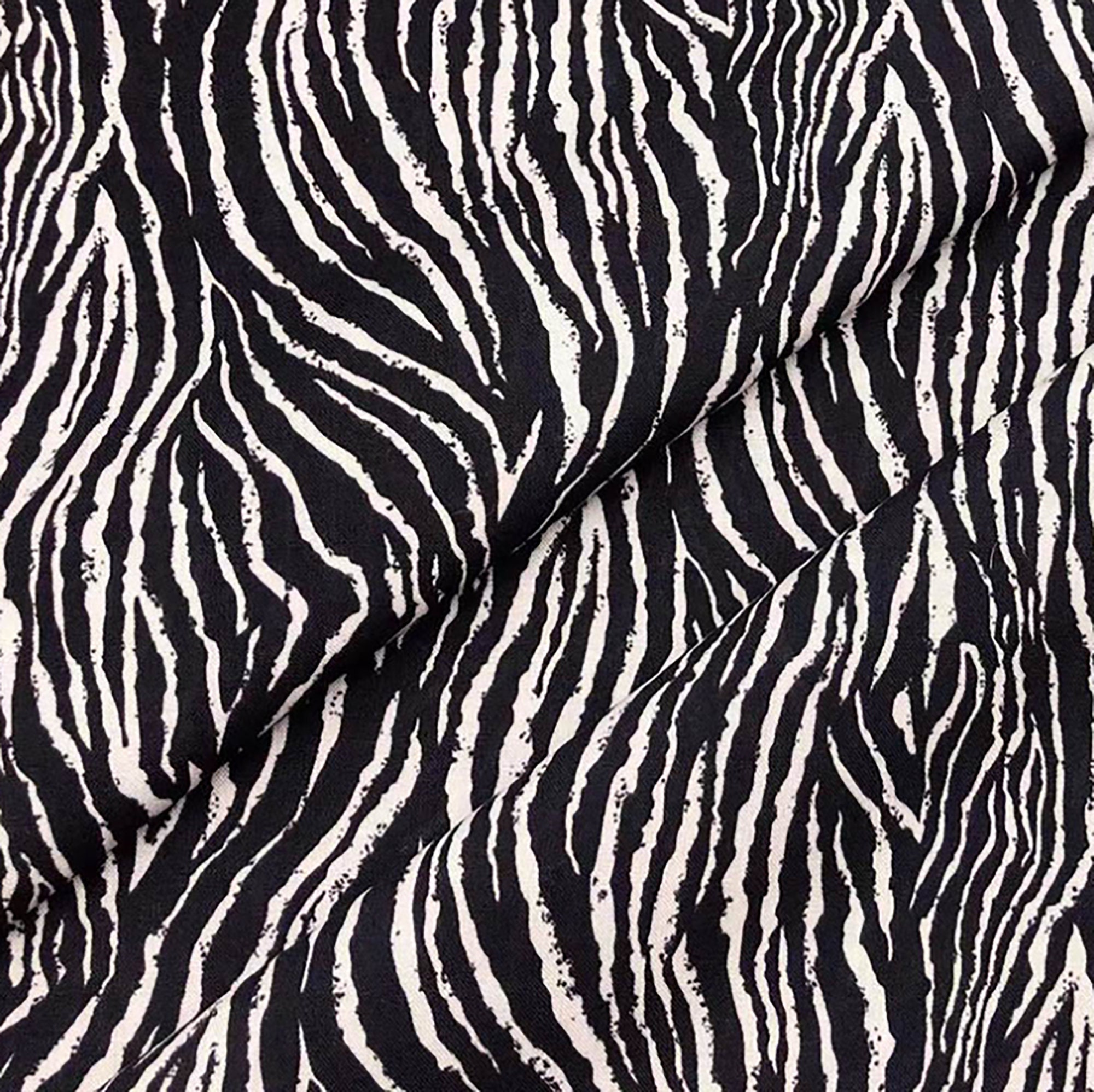 New Printed Synthetic Cotton Black and White Striped Printed Etsy