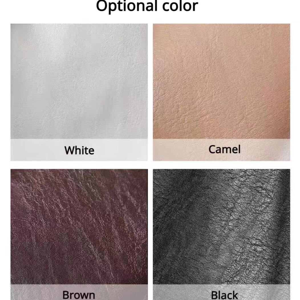 Matte Textured Faux Leather Fabric With Cowhide Grain Pattern for ...