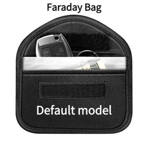 Cartera con bloqueo RFID / Jaula de Faraday que bloquea señales de 13,56 MHz/24 GHz / Protección para tarjetas de crédito y smartphones / Caja fuerte de viaje EDC