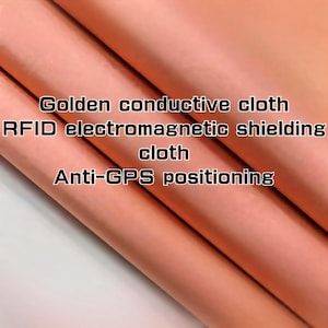 Leitfähiges Gewebe für RFID-Blockierung, EMF-Abschirmung, Strahlenschutzvorhänge, Elektronikschutz, DIY-Projekte, benutzerdefinierte Brieftaschen und Taschen