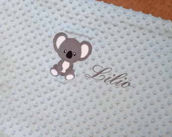 Couverture bébé koala personnalisé