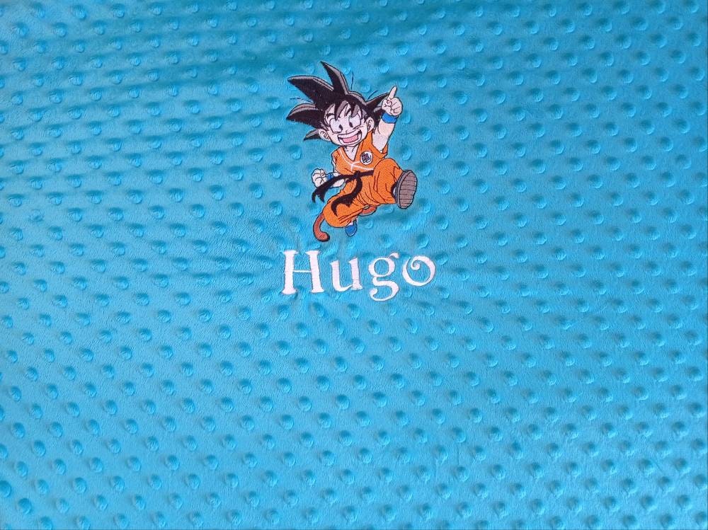 Couverture Bébé Brodé Au Prénom de Thème Sangoku