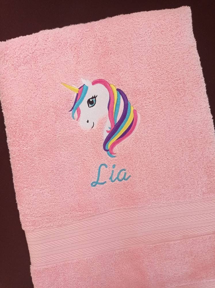 Serviette de Bain Brodé Prénom et Deco