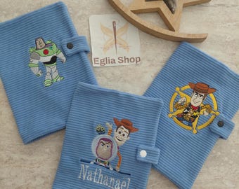 Copertina per libretto sanitario personalizzato ricamato a tema Toy Story