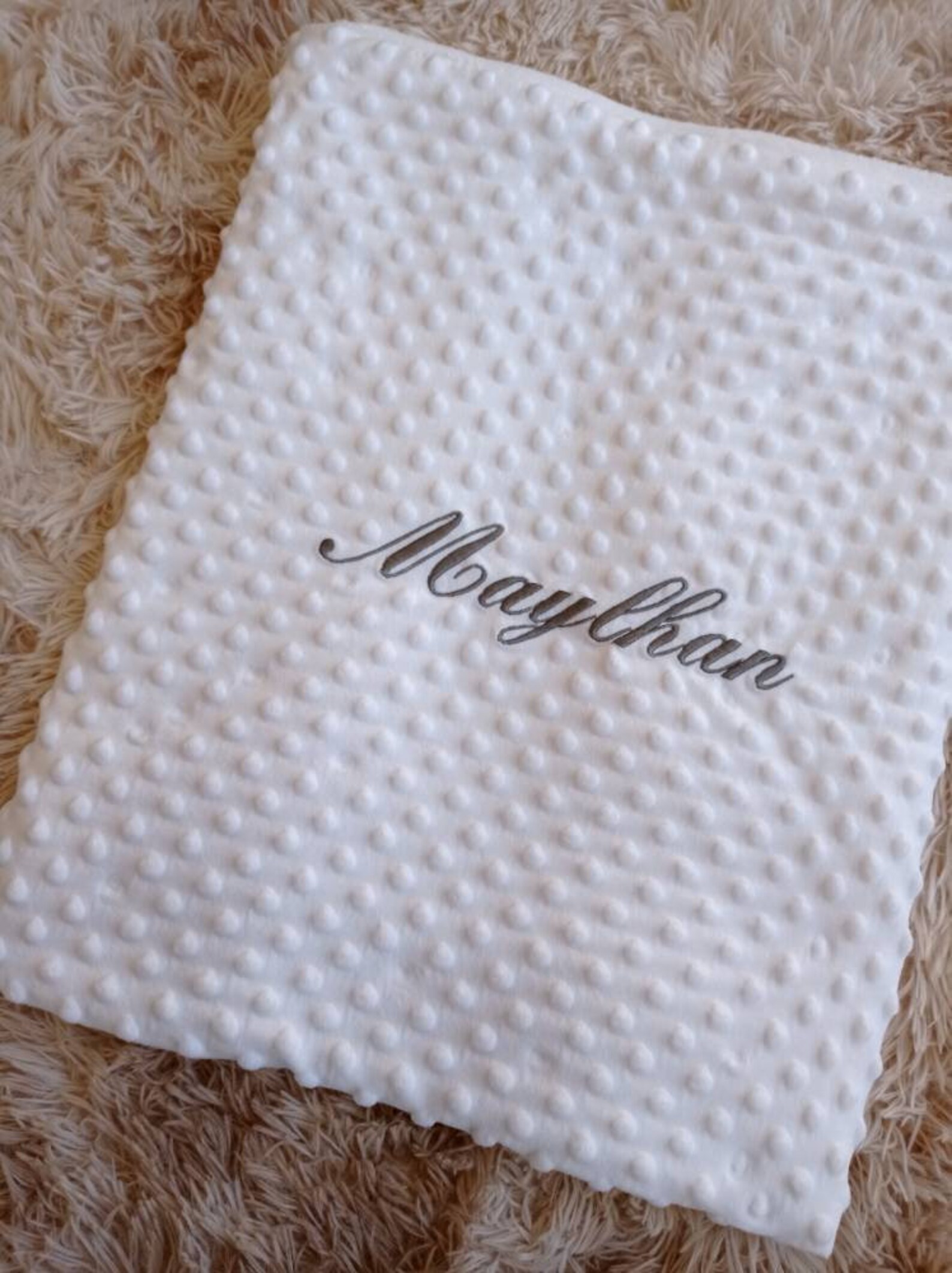 Couverture bébé brodé au prénom de bébé Etsy
