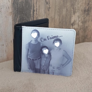 portefeuille personnalisé avec photo