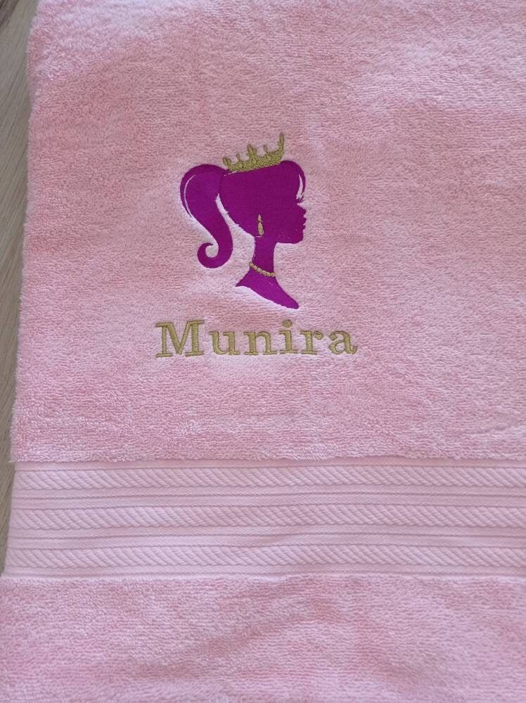 Serviette de Bain Brodé Prénom et Deco