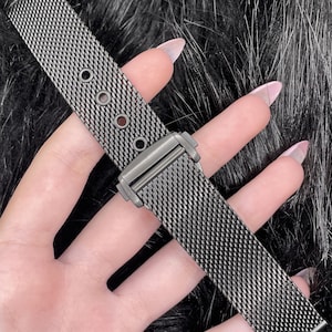 20/22mm Stainless Steel Milanese Mesh Strap Fit for Omega Seamaster 007 Hippocampus No Time to Die Style