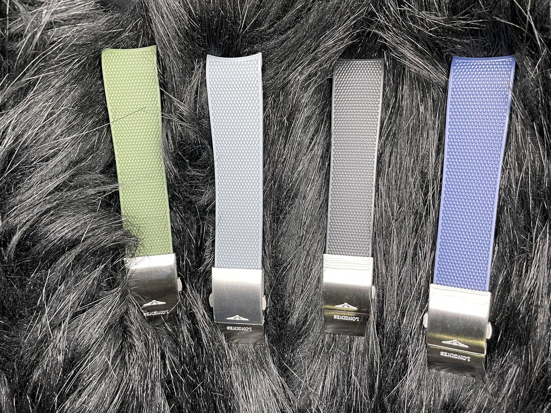 Rubber Watch Strap for LONGINES, Replacement Longines Watch Strap, Used