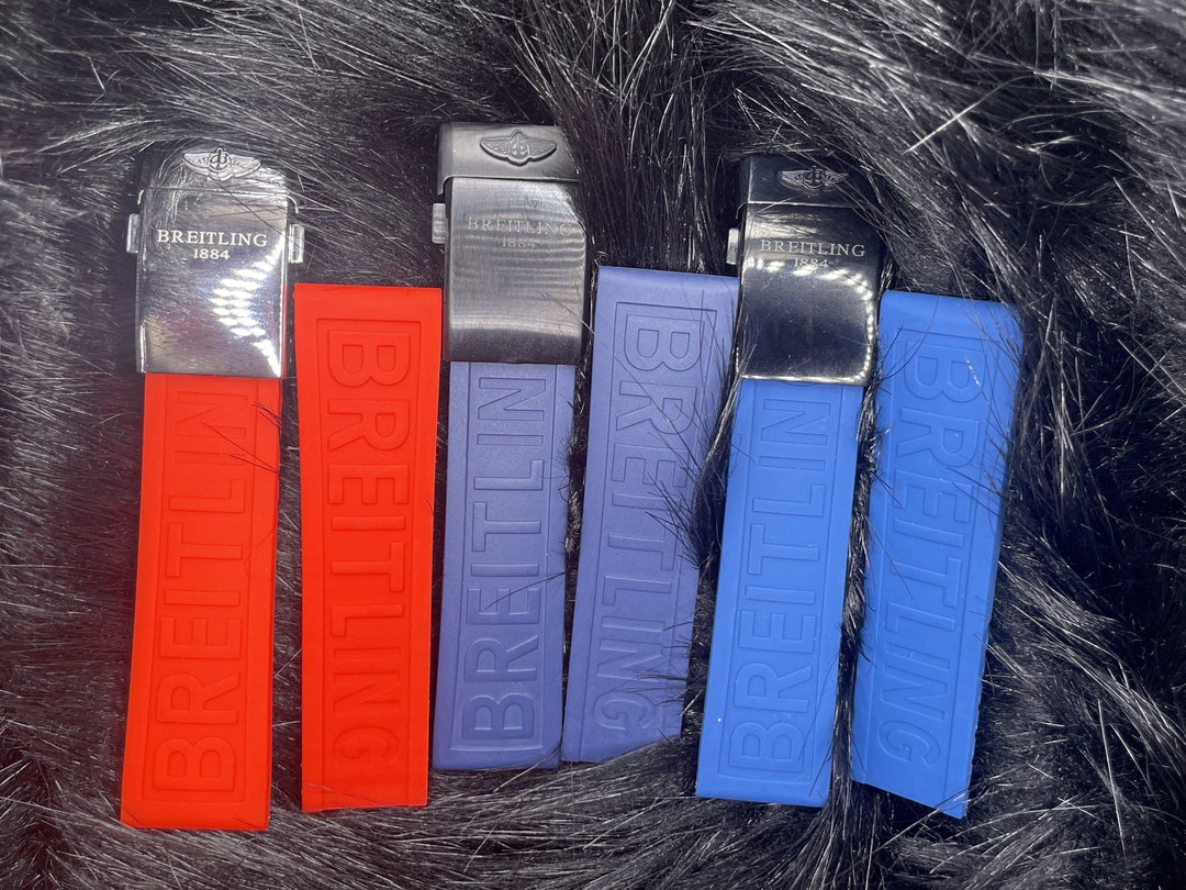 Breitling Watch Strap Replacement Rubber Watch Band Replacement 20mm