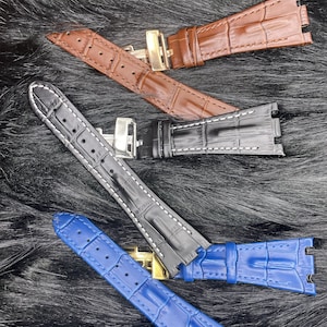 Strap Replacement for  Audemars Piguet Royal Oak Offshore Ap15710 15703 15706 26470 26170 26133  Leather Watch Band  28mm Replacement