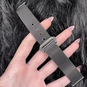 20/22mm Stainless Steel Milanese Mesh Strap Fit for Omega Seamaster 007 Hippocampus No Time to Die Style