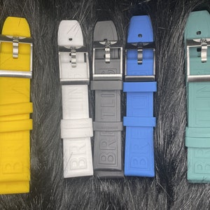 Breitling Navitimer Avenger Watch Strap Replacement Rubber Watch Band Replacement 20mm 22mm 24mm