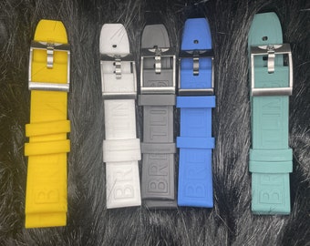 Correa de caucho para Breitling Navitimer Avenger (20 mm, 22 mm y 24 mm)