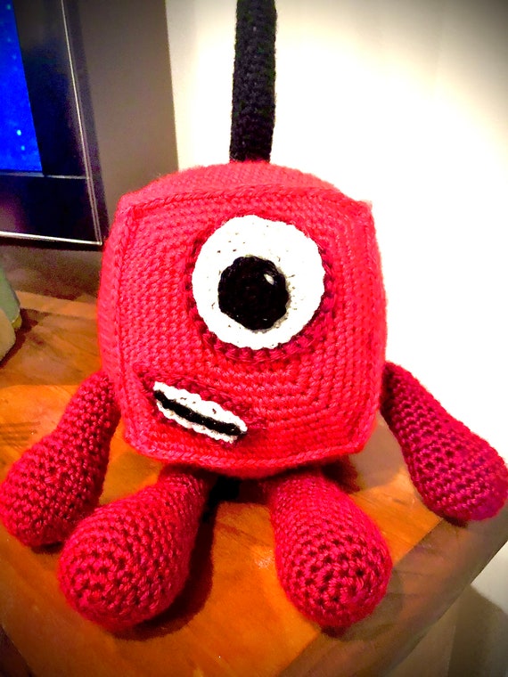 Numberblocks 1 one Crocheted Plush Toy 