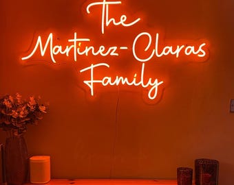 Wedding Neon Sign, Custom Neon sign, Personalized Neon, Gifts for Him/Her, Engagement Sign, Wedding Backdrop, Reception Decor, Party Sign