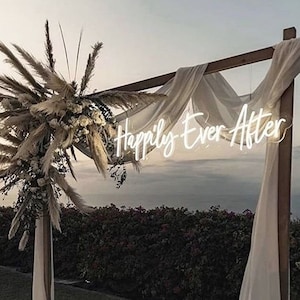 Happily Ever After, Happily Ever After Neon Sign, Custom Neon Sign, Happily Ever After Wedding Sign, Neon Sign, Wedding Neon Sign, Wedding
