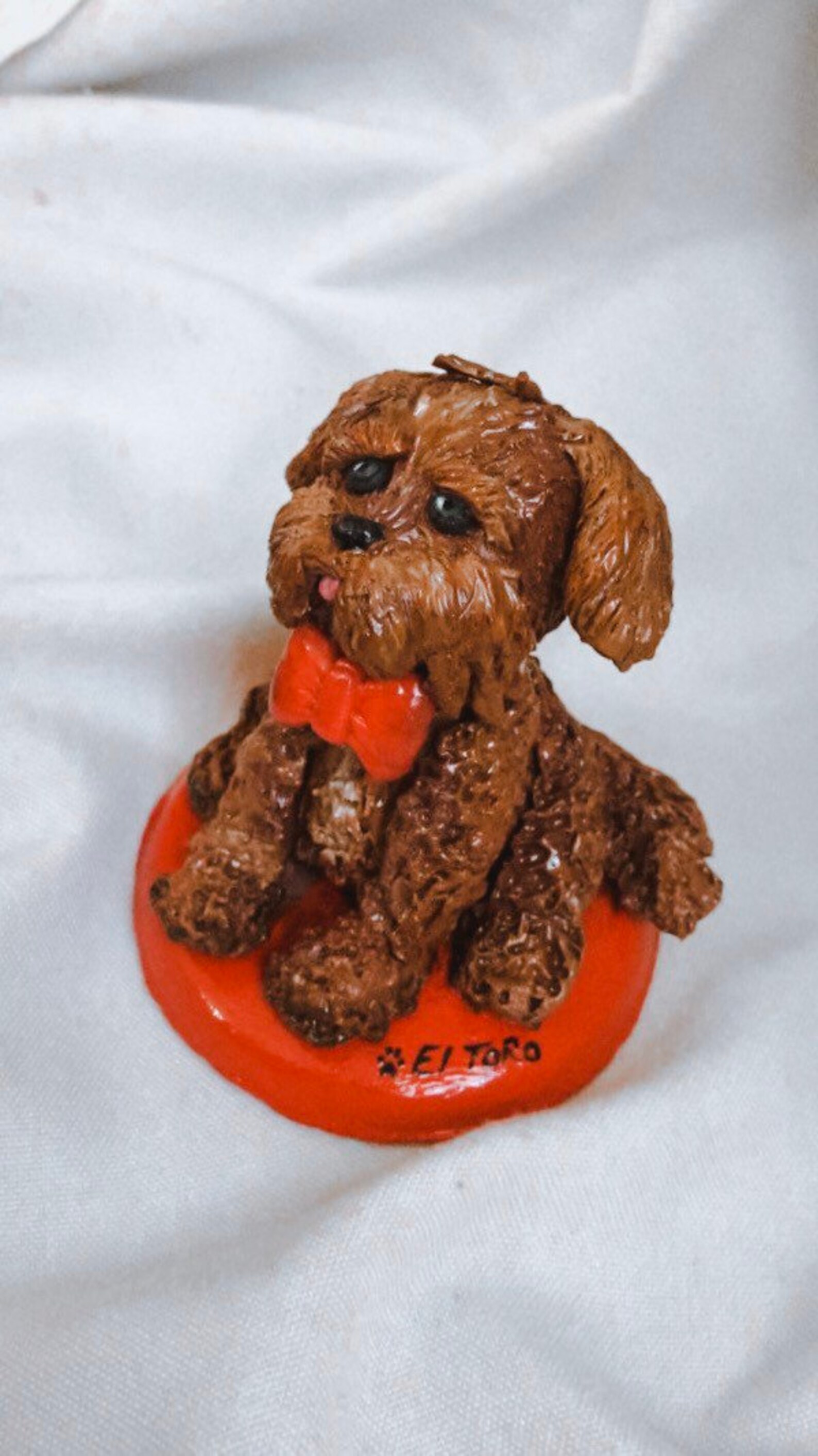 Polymer Clay dog statue Etsy