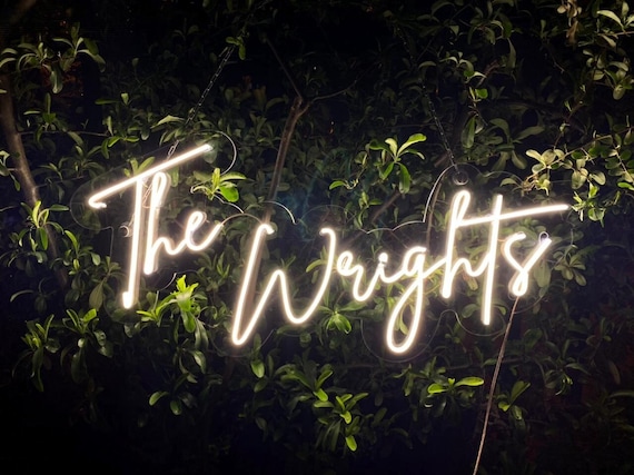 Custom Neon Wedding Sign Wall Decor, Neon Name Sign Wedding Decor, Neon Sign Custom Engagement Decor, Wedding Signs Personalized Gifts