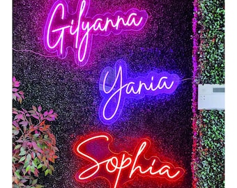 Kids Name Neon Sign Custom for Kid Room | Kids Name Neon Sign | Personalized Neon Sign | Kids Names | Christmas Gift | Christmas Gift Ideas