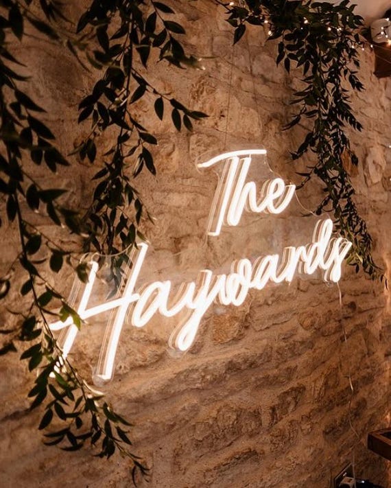 Custom Neon Wedding Sign