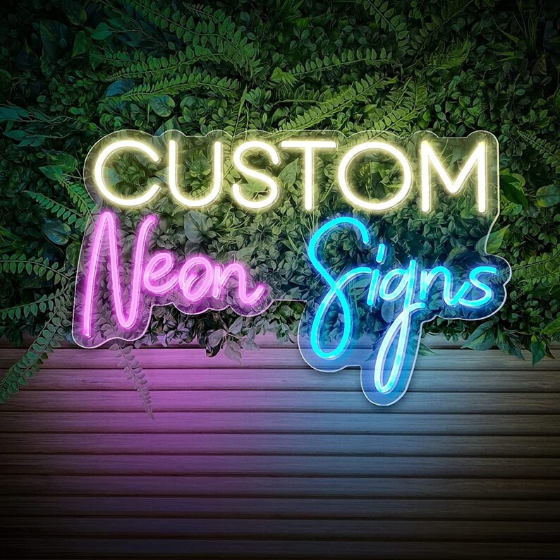 Custom Neon Sign Neon Sign Wedding Neon Sign Led Neon Etsy