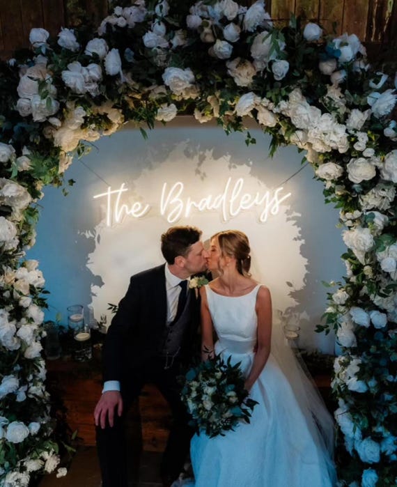 Custom Neon Wedding Sign Wall Decor, Neon Name Sign Wedding Decor, Neon Sign Custom Engagement Decor, Wedding Signs Personalized Gifts